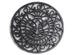 Cats Face Trivet - Heat Resistant for Wood Burning Stoves