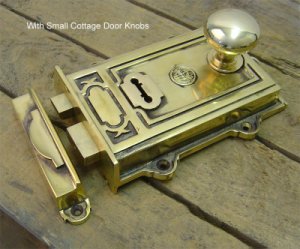 Davenport Brass Rim Lock Set
