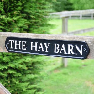 Cast In Style Gate plate bespoke sign