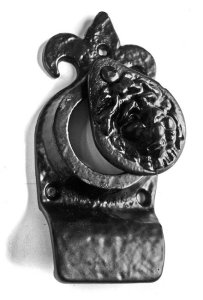 Kirkpatrick 1487 Fleur De Lys And Lion Head Cylinder Latch Cover