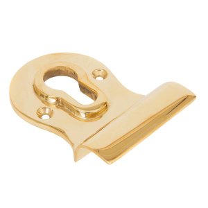 From The Anvil Polished brass euro door pull