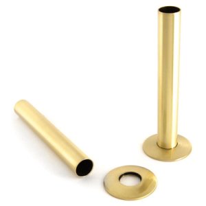 Cast In Style Radiator pipe sleeve cover - brass