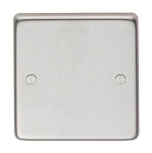 From The Anvil Satin stainless steel single blank plate