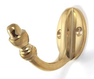 From The Anvil Single acorn hook - brass finish