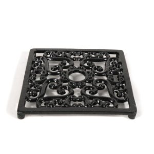 Cast In Style Square trivet - heat resistant for woodburning stoves