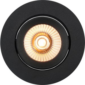 Alfa reflektor 360-tilt Downlight Warmdim 8W matt sort Namron