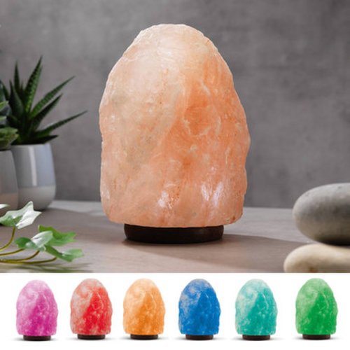 Colour-Changing Himalayan Salt Lamp by WellBeing