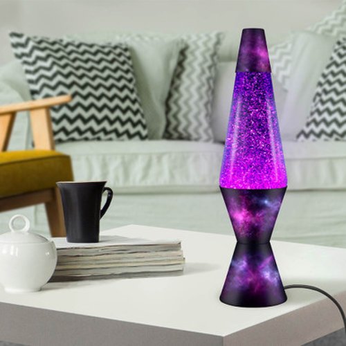 Lava Galaxy glitter lamp – only at menkind! in purple