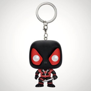 Marvel Deadpool Black Suit Pop! Vinyl Keychain