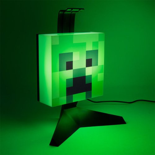 Paladone Minecraft creeper head light – light-up headphone stand