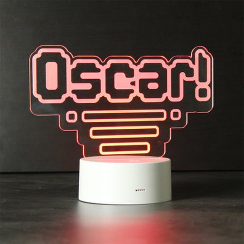 Personalised Memento Company Personalised gamer tag led desk light - only at menkind!