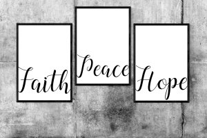Faith, Peace & Hope Trio 10.5 x 14.85 cm (A6)