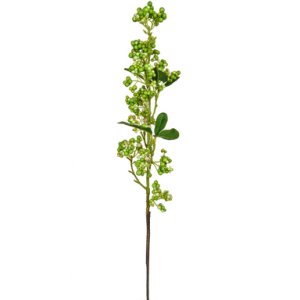 Artificial Snowberry Real Touch Foliage Spray Green Artificial Branch Plant 61 cm (10pcs. set)