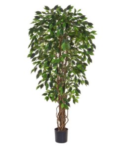 Artificial Plants Ficus liana green flame retardant artificial tree plant 150 cm
