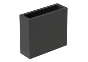 Idealist Metal Florida outdoor aluminum trough dark grey planter w30 h80 l90 cm, 216 ltrs cap.