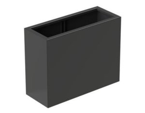 Idealist Metal Florida outdoor aluminum trough dark grey planter w40 h80 l100 cm, 320 ltrs cap.