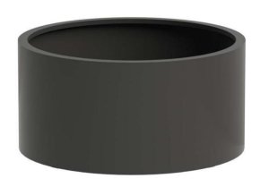 Idealist Metal Sydney outdoor aluminum round dark grey planter d120 h60 cm, 678 ltrs cap.