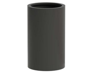 Idealist Metal Sydney outdoor aluminum tall natural grey planter d60 h120 cm, 339 ltrs cap.
