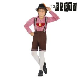 Kostume til børn Tysk Brun (3 Pcs) (Storlek: 3-4 år)