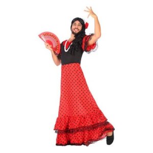 Kostume til voksne Flamenco danser (Storlek: XL)