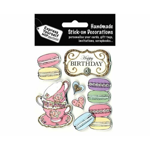 Express Yourself Macaroons and Teacups Stick-On Decorations
