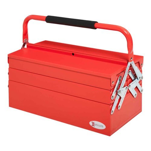Homcom 5 Drawer Tool Storage Cabinet with Wheels, Red