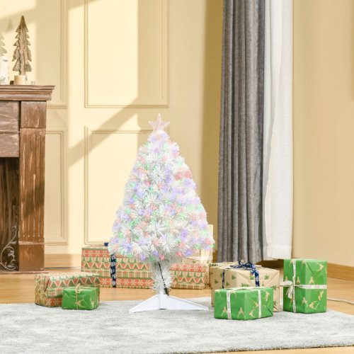 Ice White Artificial Tabletop Christmas Tree, white