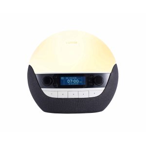 Lumie Bodyclock Luxe 750D Wake-up Light Alarm Clock, Black