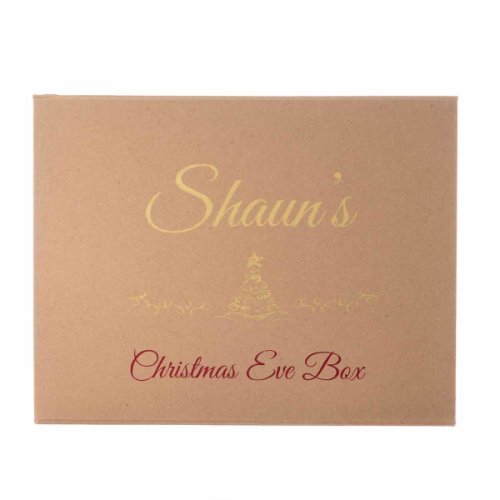 Personalised Christmas Eve Gift Box Elegant Font, none