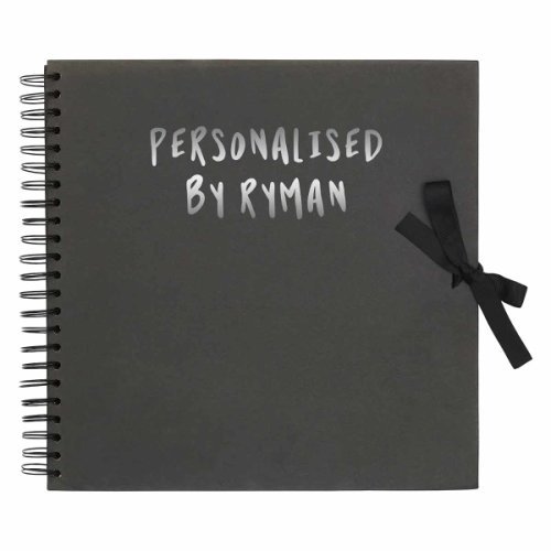 Personalised Scrapbook 12x12 Black, Silver