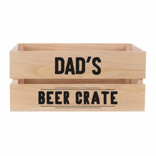 Personalised Wooden Crate BEER CRATE Design, Natural