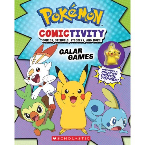 Pokemon Comictivity and Galar Games Book with Comics, Stencils and Stickers, none