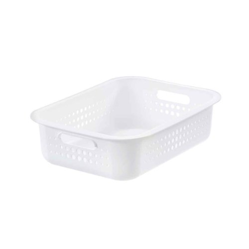 SmartStore Recycled Storage Basket 6 Litre, White
