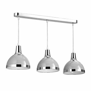 Premier Housewares Vermont triple pendant light, grey