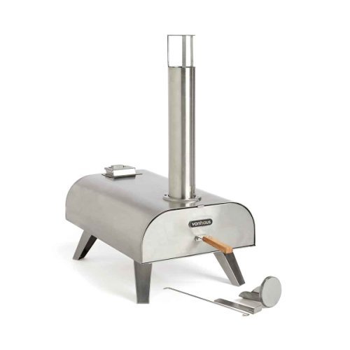 Vonhaus Stainless Steel Tabletop Pizza Oven, Silver