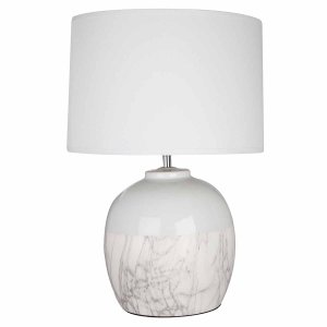 Whitley Ceramic Table Lamp, White