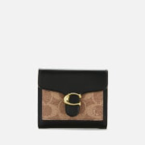 Coach Women's Colorblock Coated Canvas Tabby Small Wallet - Tan Black