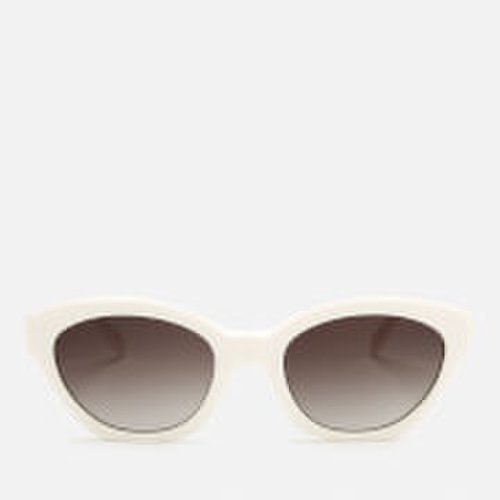 Karl Lagerfeld Women's Oval Frame Sunglasses - White
