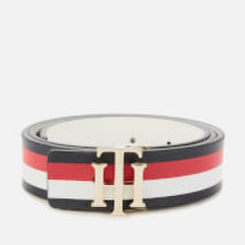Tommy Hilfiger Women's Reversible Logo Belt - Corporate/White - 80cm/32in