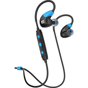 Meelectronics Mee audio x7 stereo bluetooth wireless sports in-ear headphones colour blue