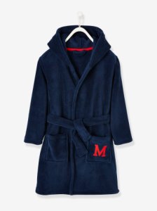 Dressing Gown for Boys, Mickey Mouse® by Disney blue dark solid with design