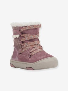 Fur-Lined Boots for Baby Girls, B Jayj Girl C, by GEOX® pink dark solid