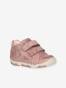 New Balu Girl C Mid Trainers for Baby Girls, by GEOX® pink dark solid with design