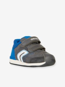 Rishon Boy B Mid Trainers for Baby Boys, by GEOX® grey dark solid with design
