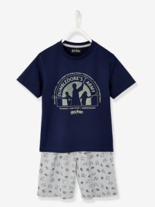 Short Pyjamas with Harry Potter® Print blue dark solid with design
