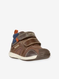 Vertbaudet Toledo boy b trainers for baby boys, by geox® brown dark solid with design