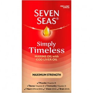 Seven Seas Pure Cod Liver Oil Max Strength 120 Capsules