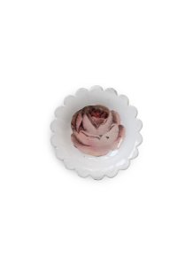 x John Derian rose and insect saucer