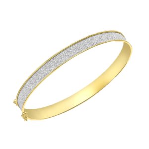 9ct Gold Stardust Baby Bangle 1.35.2901