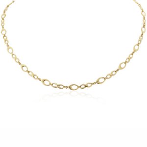 Tjh Collection 9ct teardrop infinity 17 necklace cn982-17